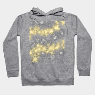 Yellow black sparkle glitter art design Hoodie